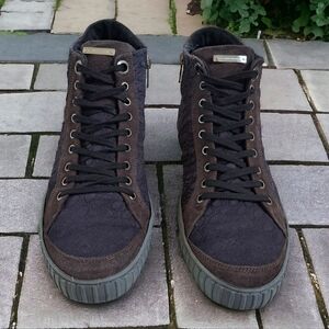 Alessandro Dell'acqua suede lesther sneakers purple & gray women's shoes Size 41